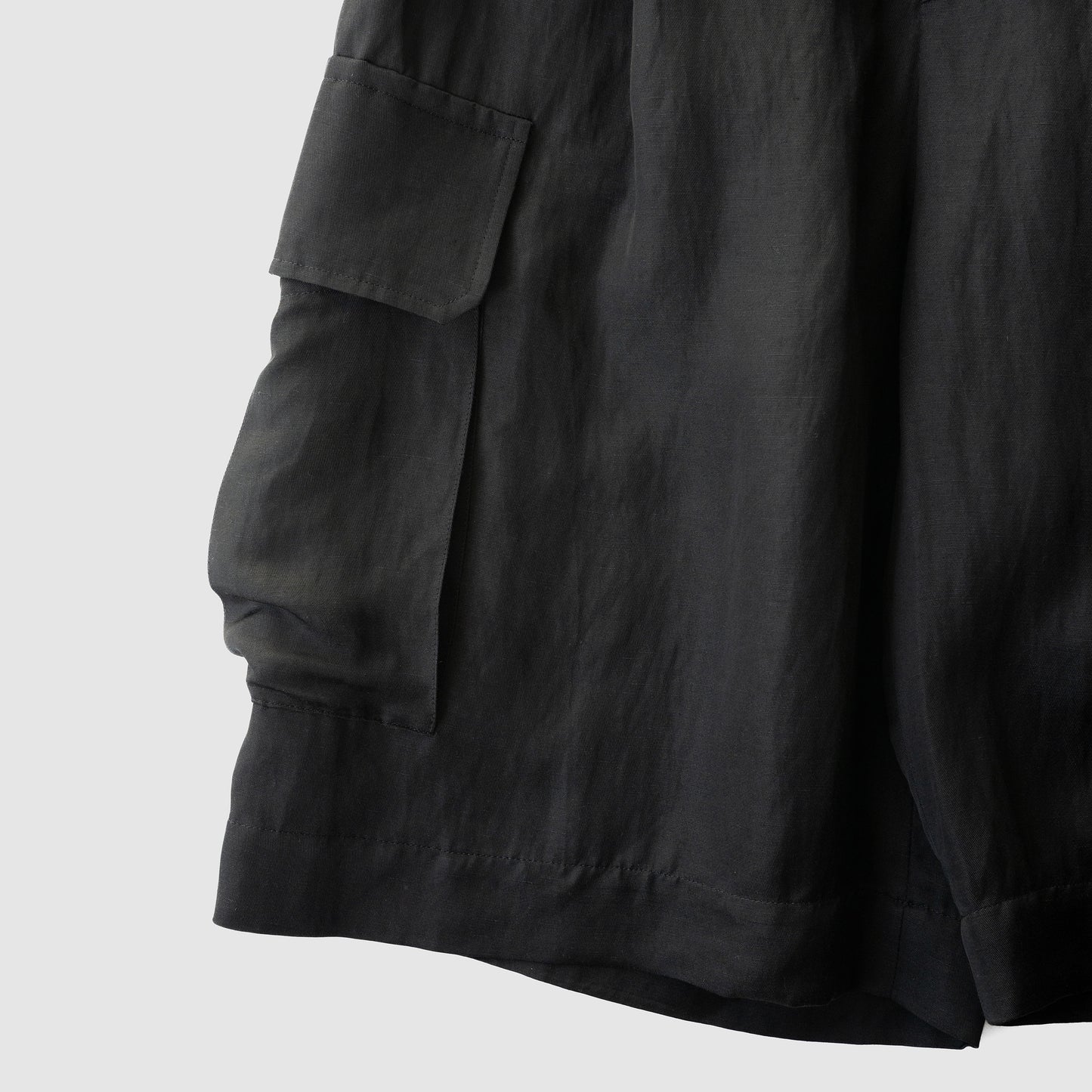 ssstein/ VIS/LI BRIGHT TWILL CARGO SHORT TROUSERS "BLACK"
