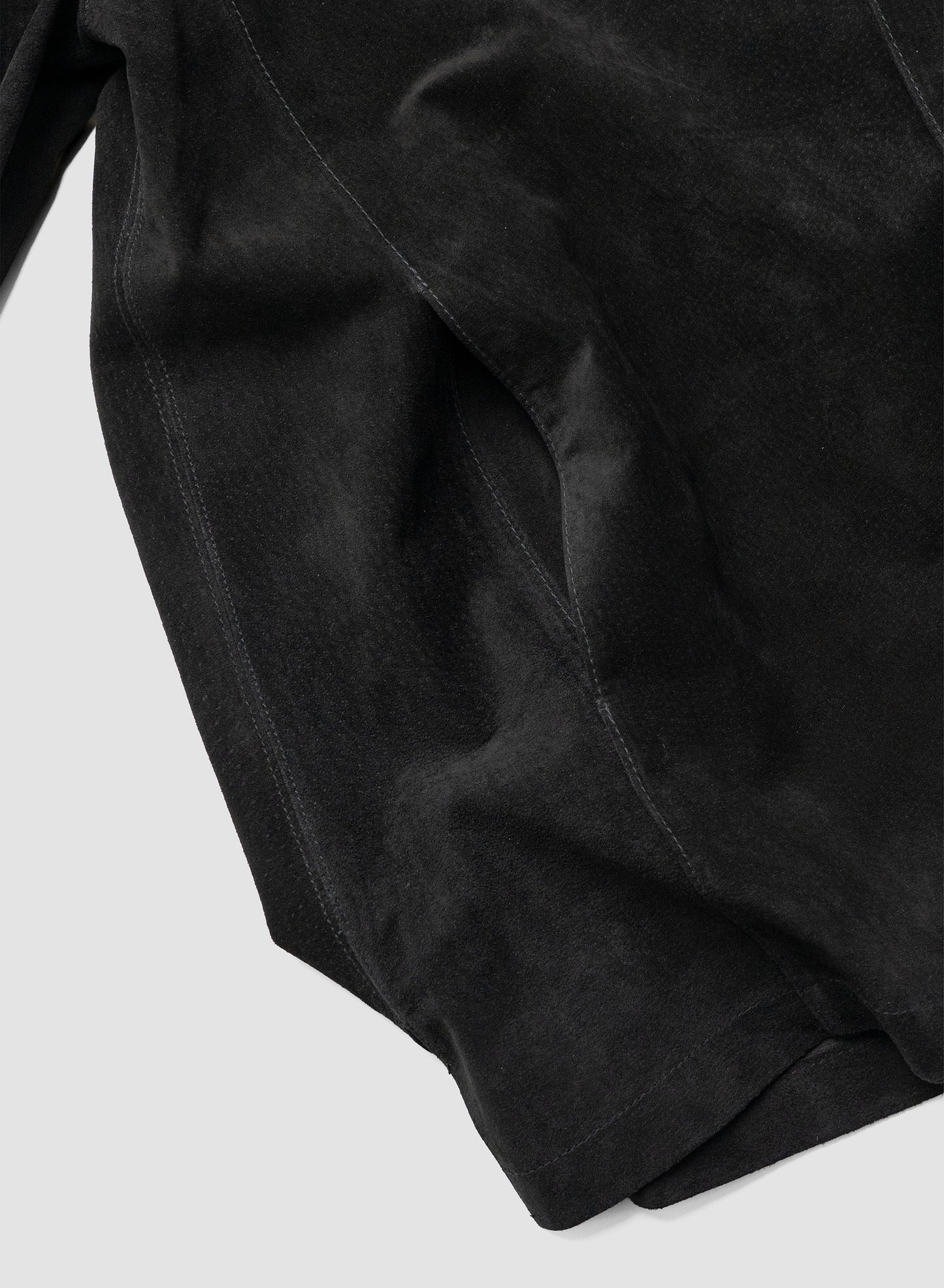 YOKE/ Pig Suede Shirt Jacket "BLACK"