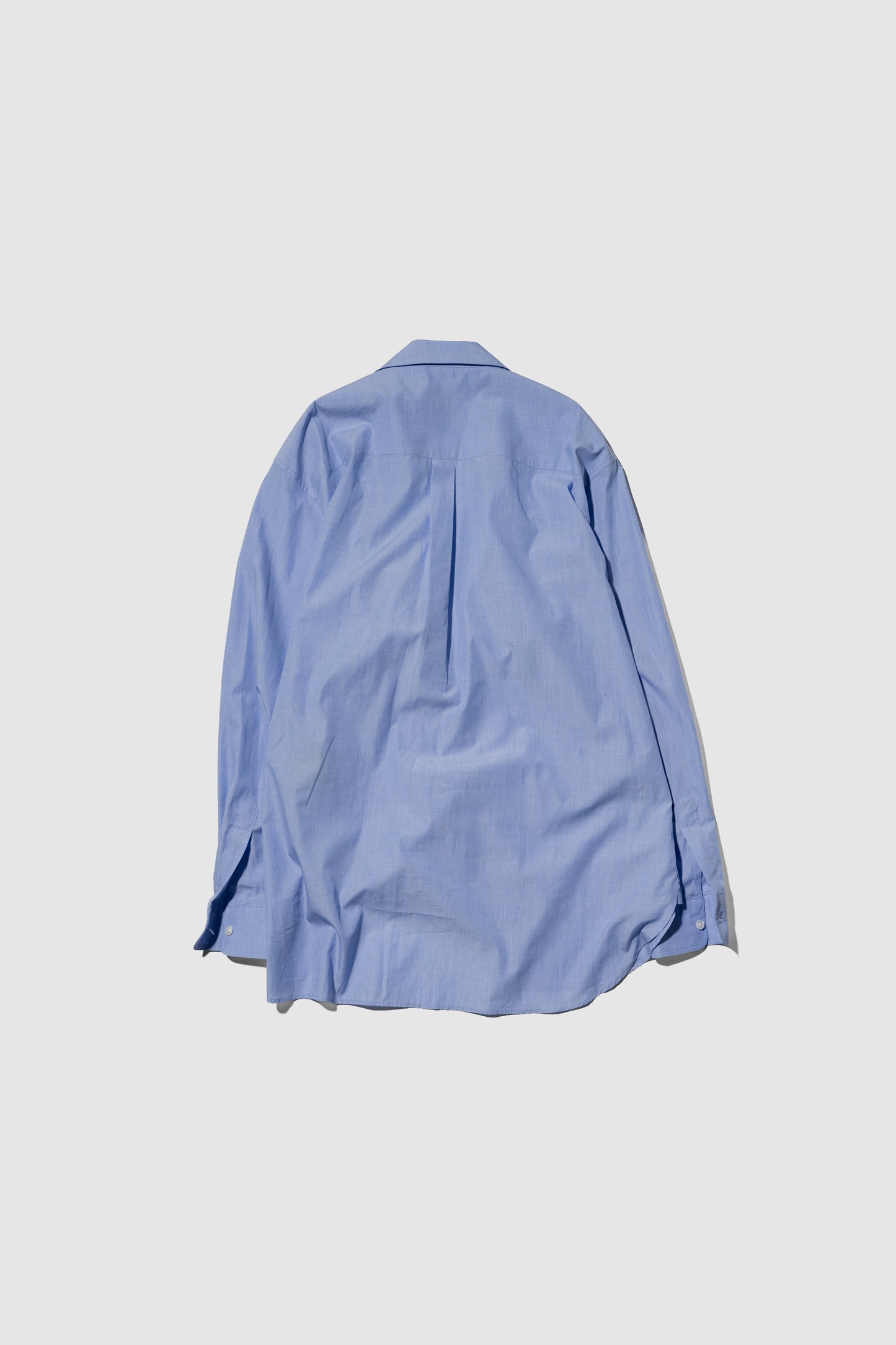 ssstein/ SMOOTH COTTON OVERSIZED SKIPPER SHIRT "BLUE"
