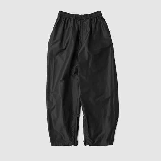 ssstein/ PURE SILK TAFTA TRACK TROUSERS "BLACK"