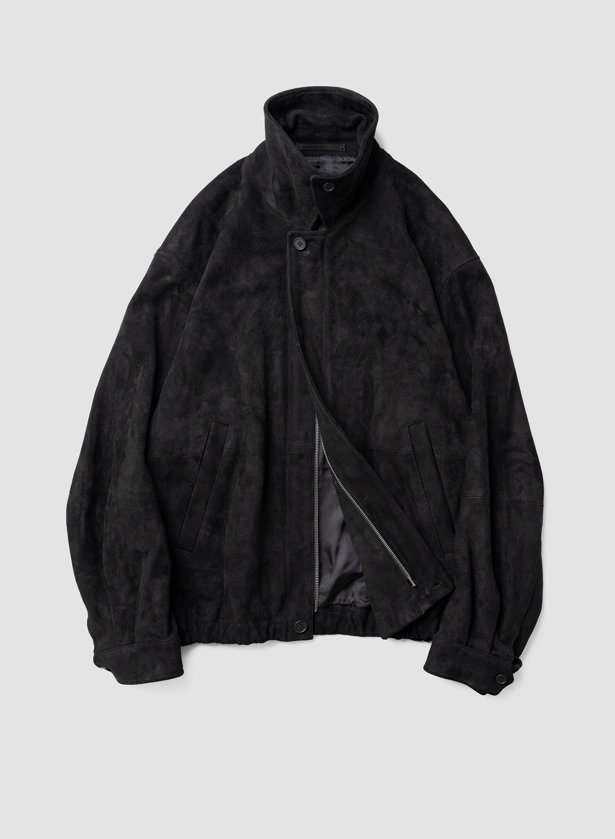 ssstein/ GOAT SUEDE ZIP JACKET "BLACK"