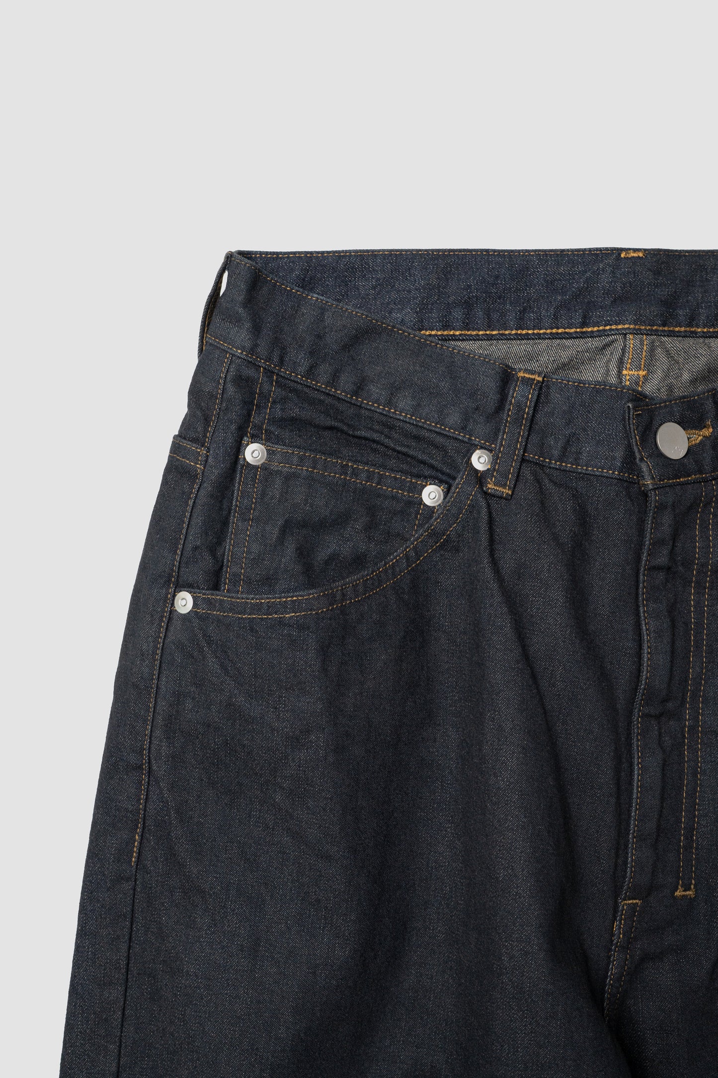 ANCELLM / STRAIGHT WIDE DENIM PANTS OW "INDIGO"