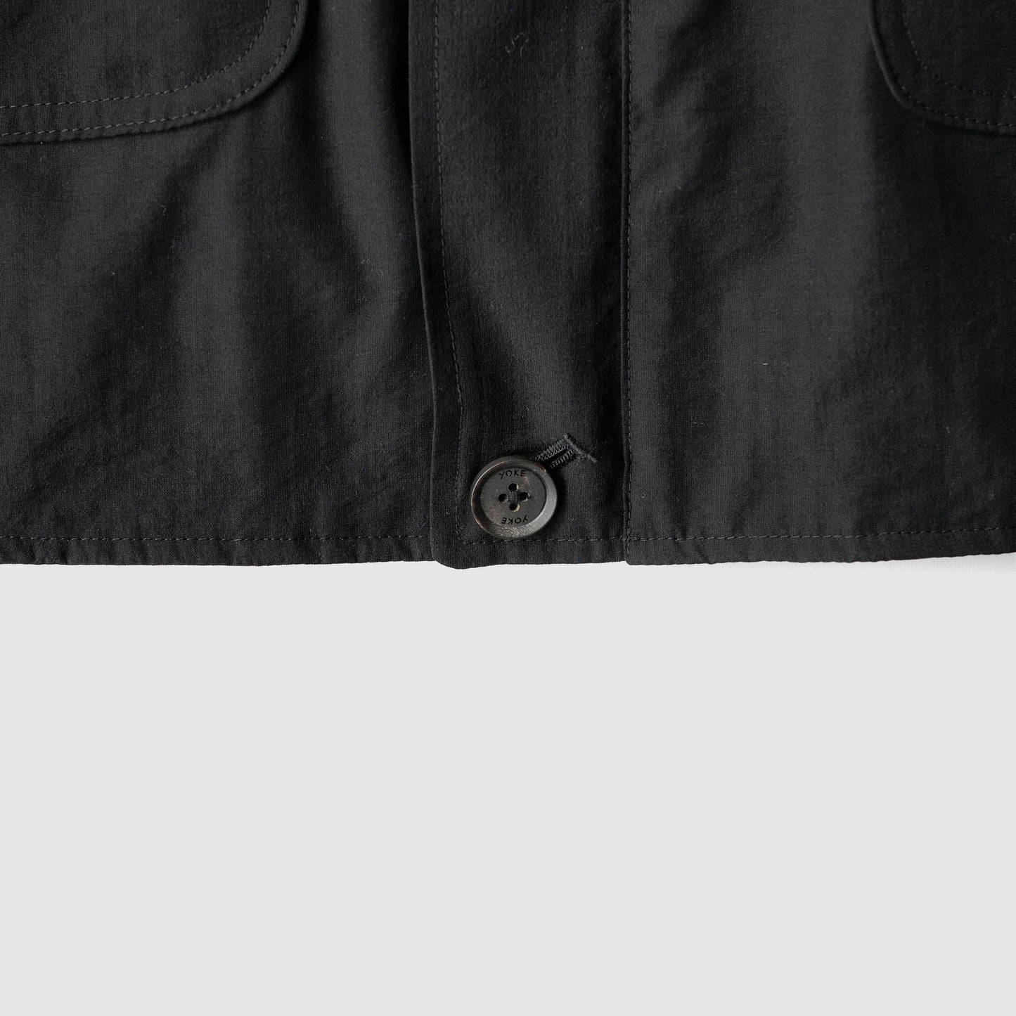 YOKE/ Wool Nylon Flight Jacket "BLACK"