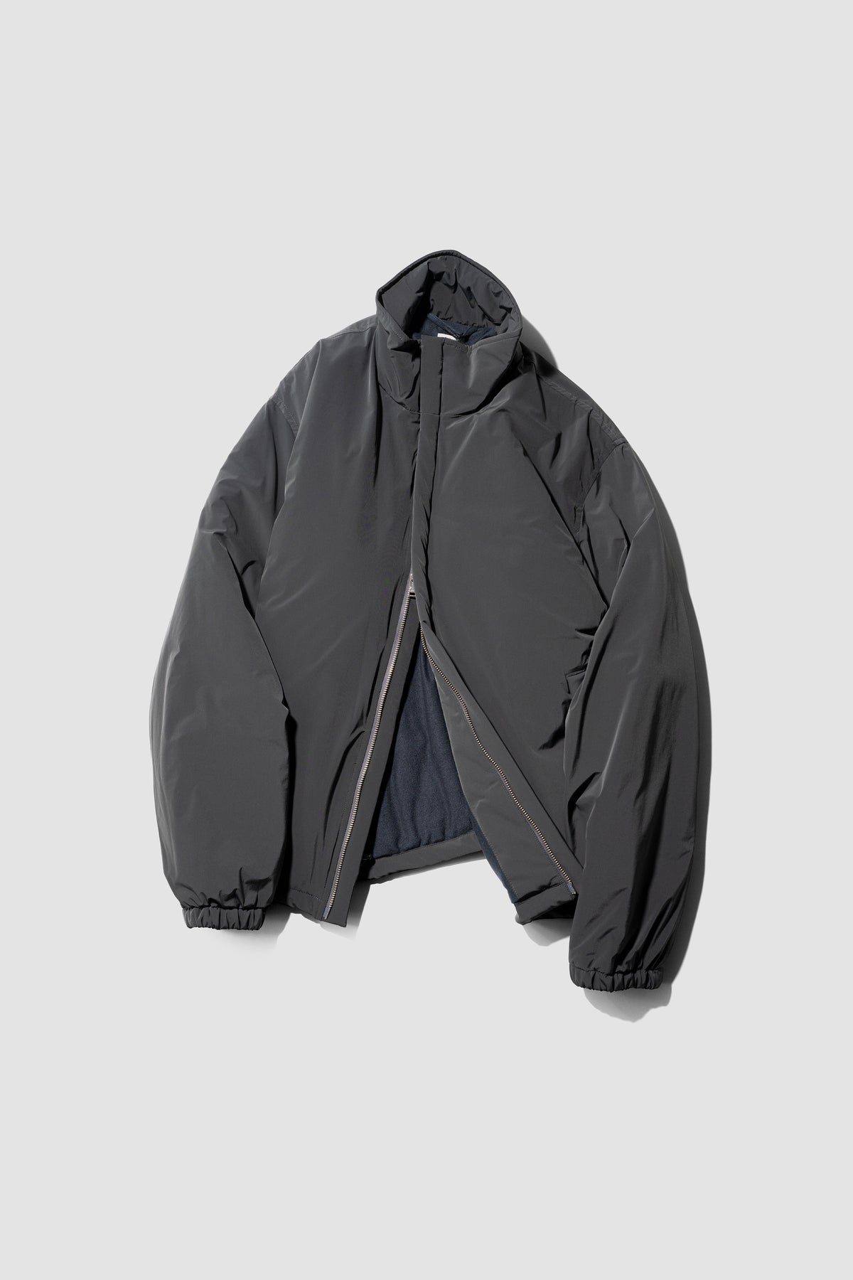 YOKE/ Nylon Puffer Stand Blouson "Charcoal"