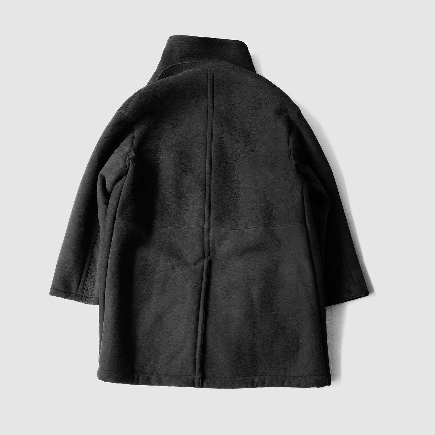 YOKE/ REVERSIBLE MOUTON RANCH COAT "CHARCOAL"