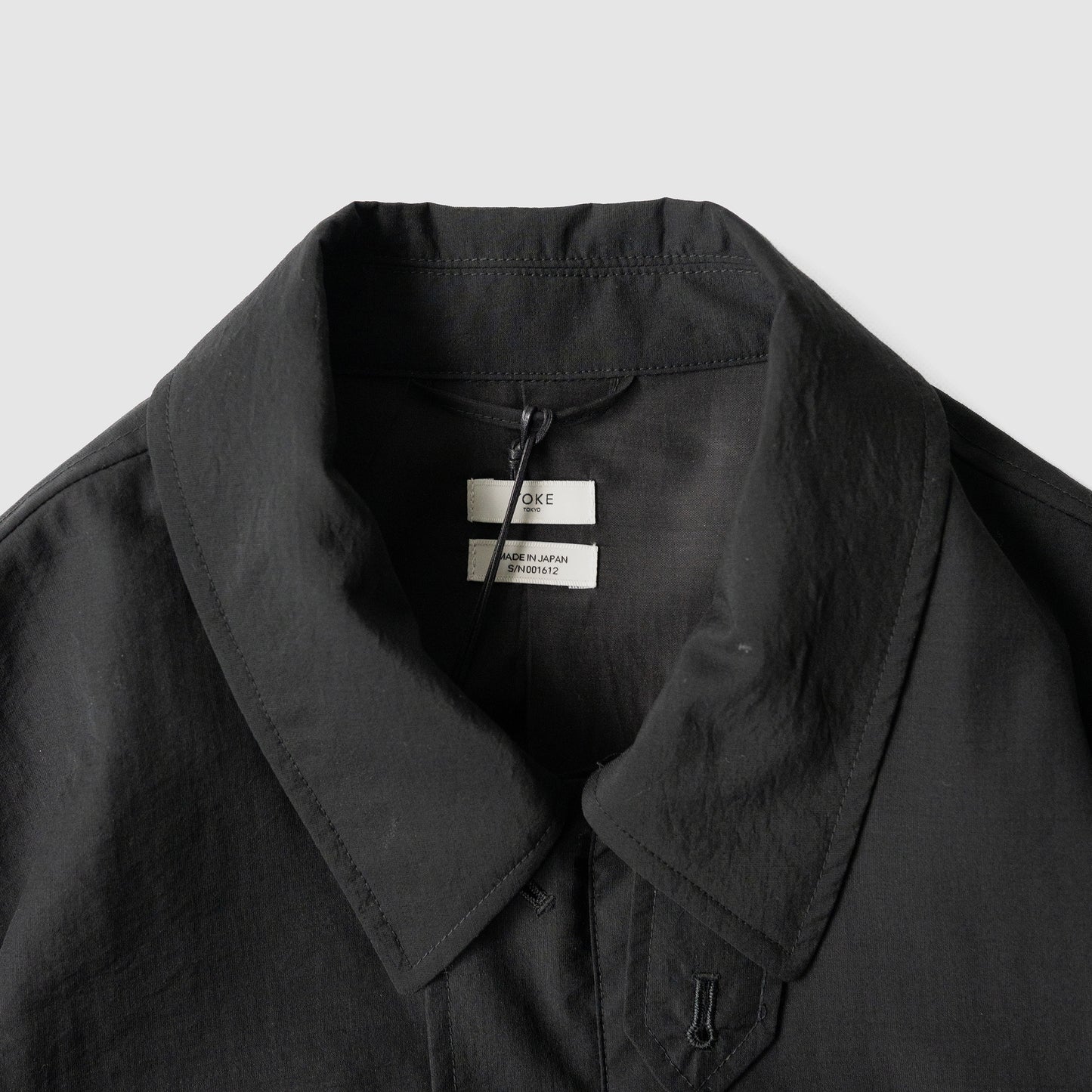 YOKE/ Wool Nylon Flight Jacket "BLACK"