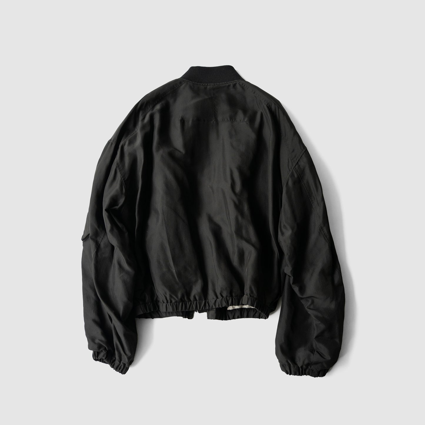 BIBLIOTHERK /  DRAPED MA1 BLOUSON "BLACK"