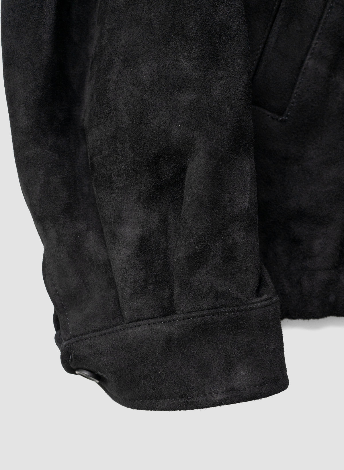 ssstein/ GOAT SUEDE ZIP JACKET "BLACK"