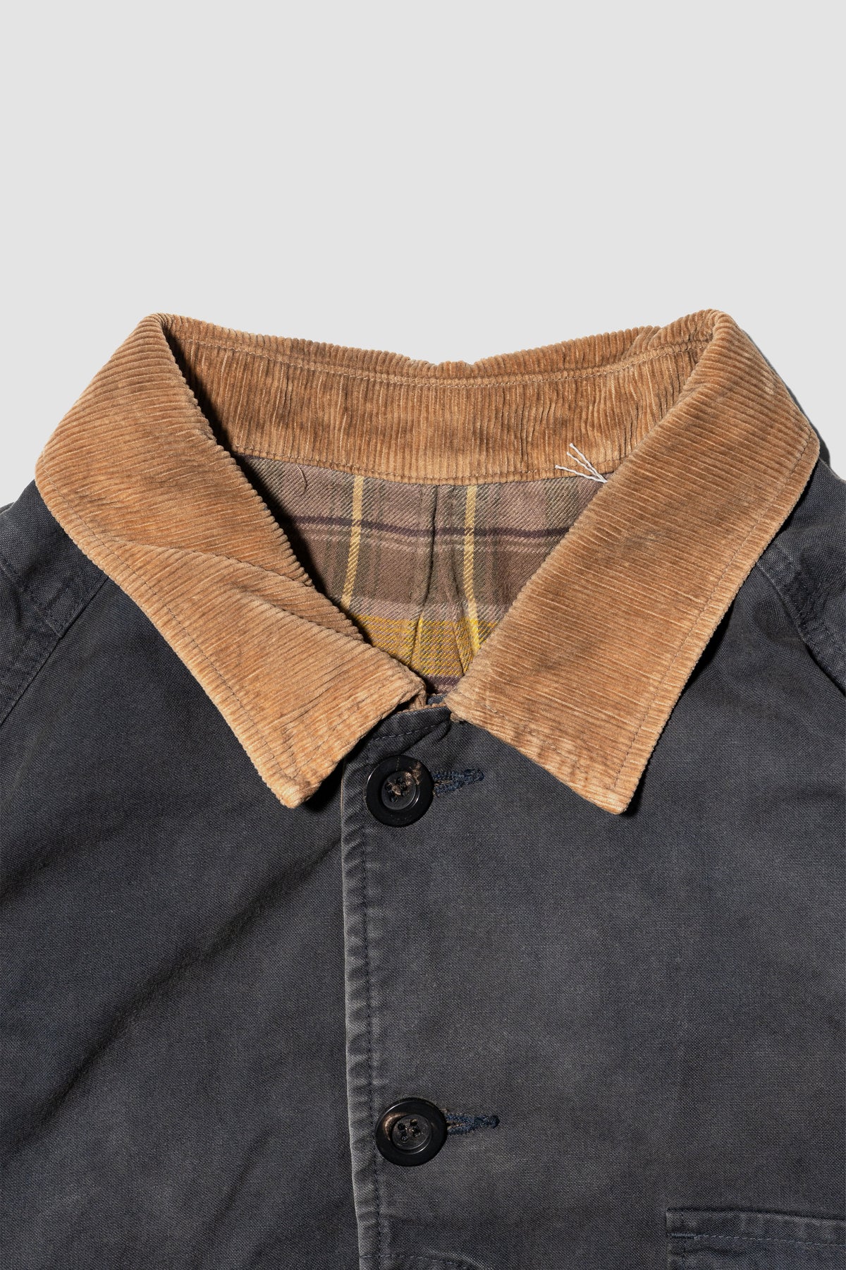 ANCELLM / REVERSIBLE WORK JACKET "BLACK"