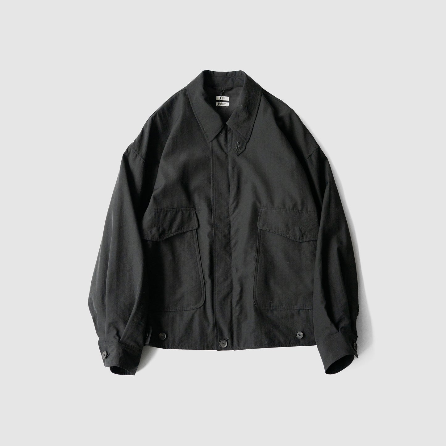 YOKE/ Wool Nylon Flight Jacket "BLACK"