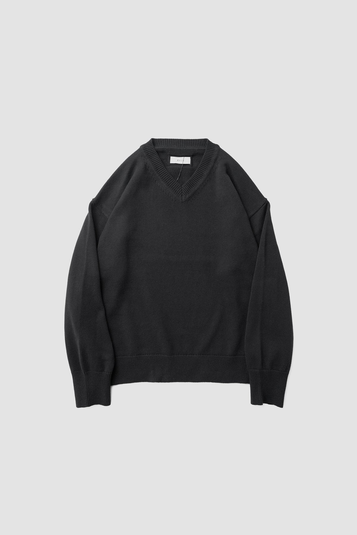 Afiit / V-NECK KNIT  "BLACK"