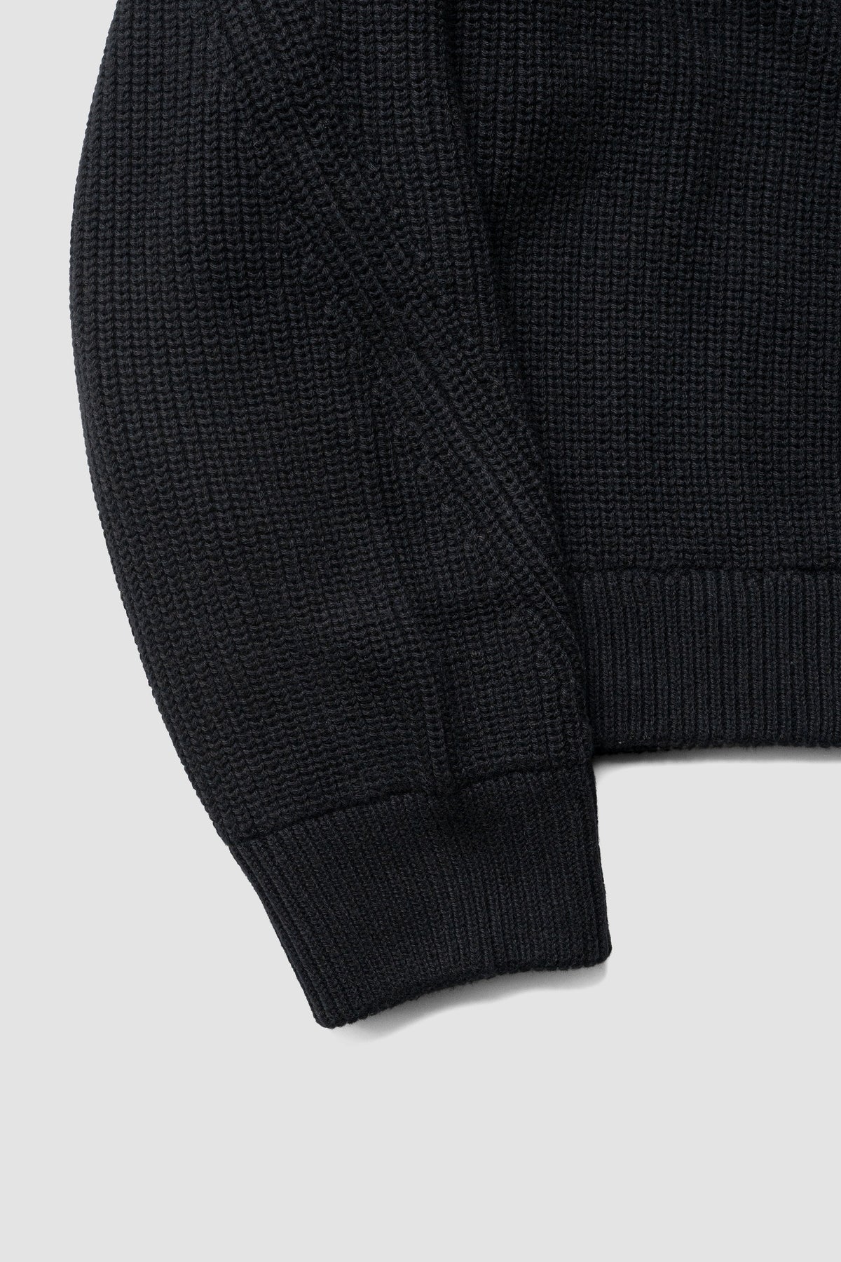 Afiit / KNIT BLOUSON  "BLACK"