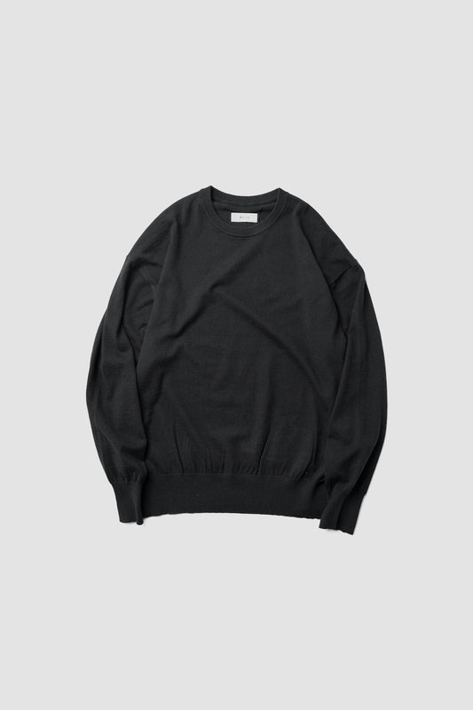 Afiit / COTTON CASHMERE LS  "BLACK"