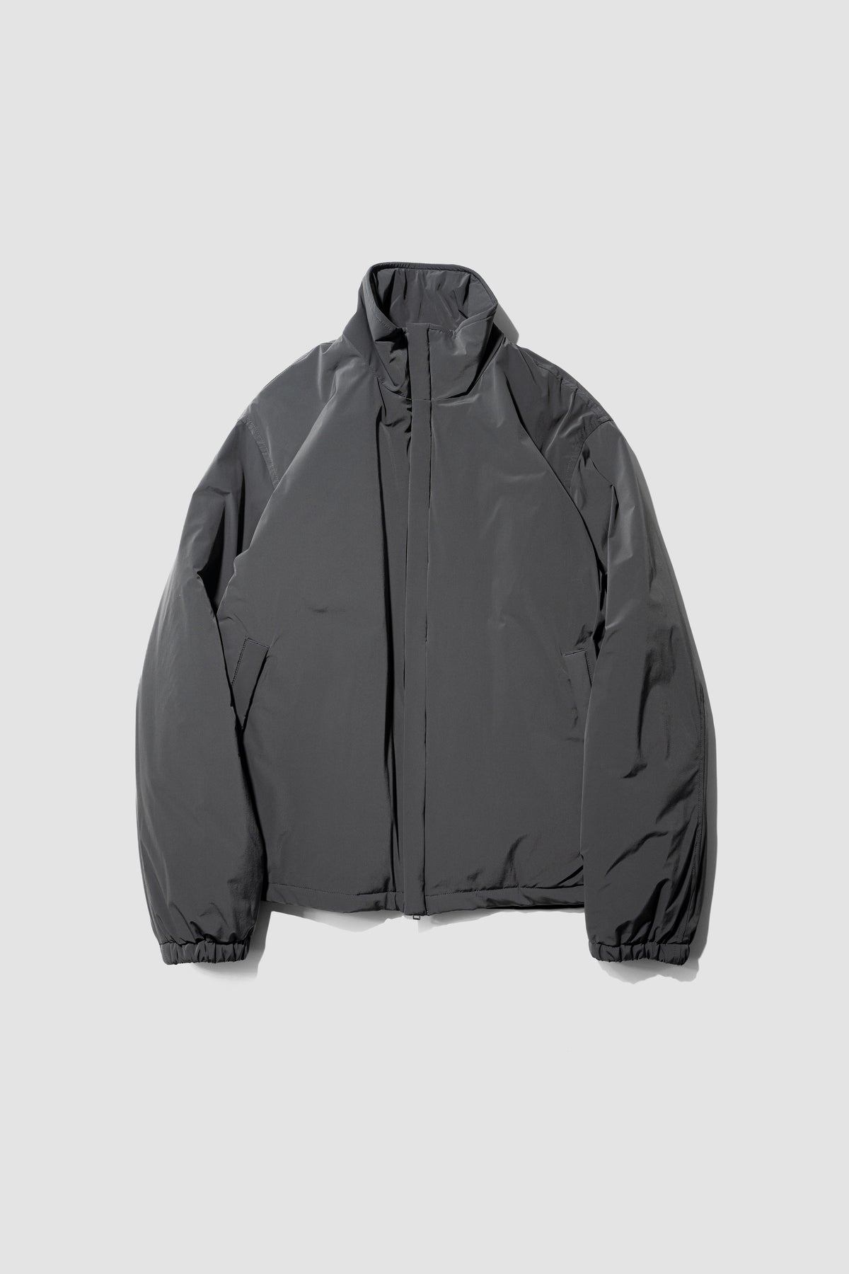 YOKE/ Nylon Puffer Stand Blouson "Charcoal"