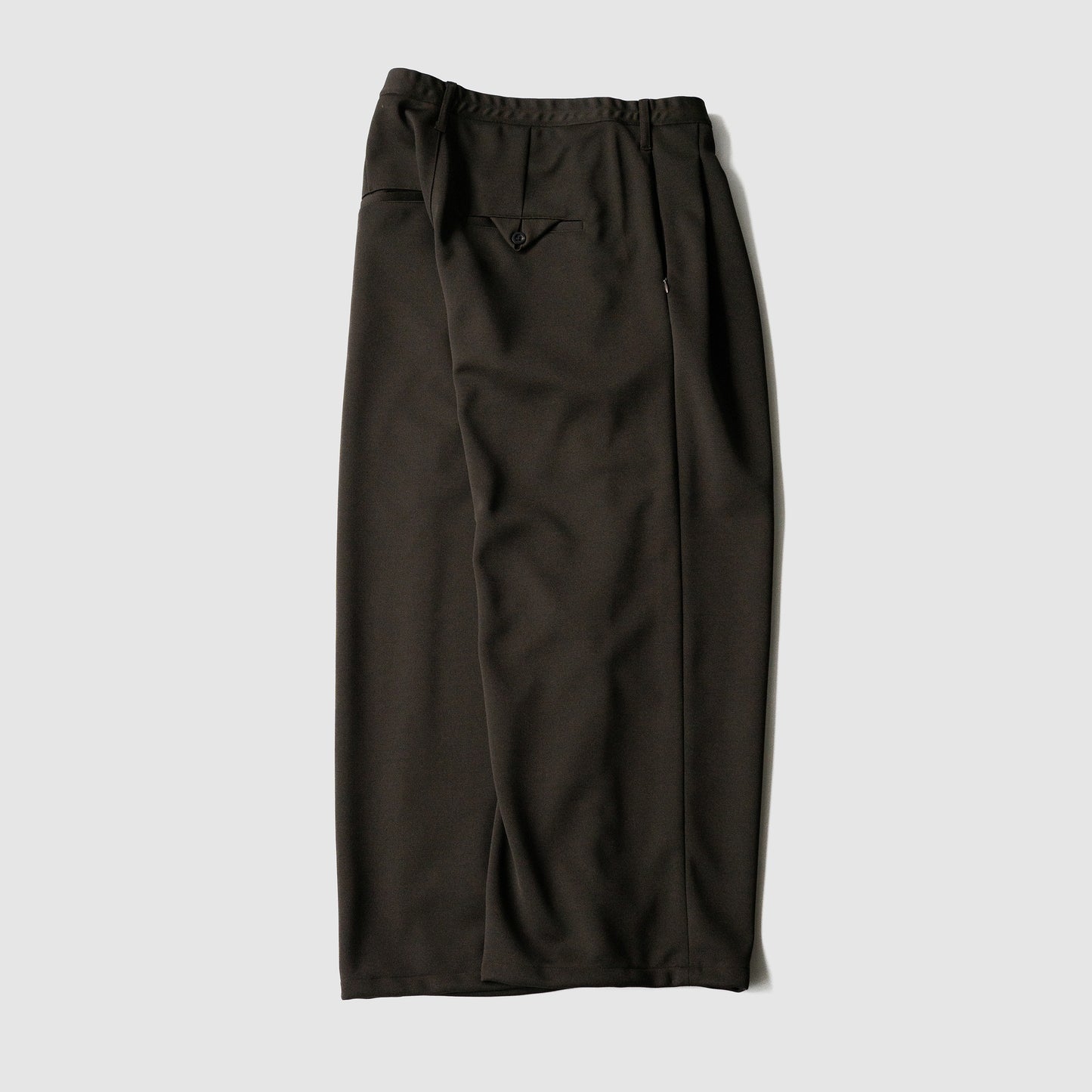 ANCELLM / TRACK WIDE PANTS "BROWN"