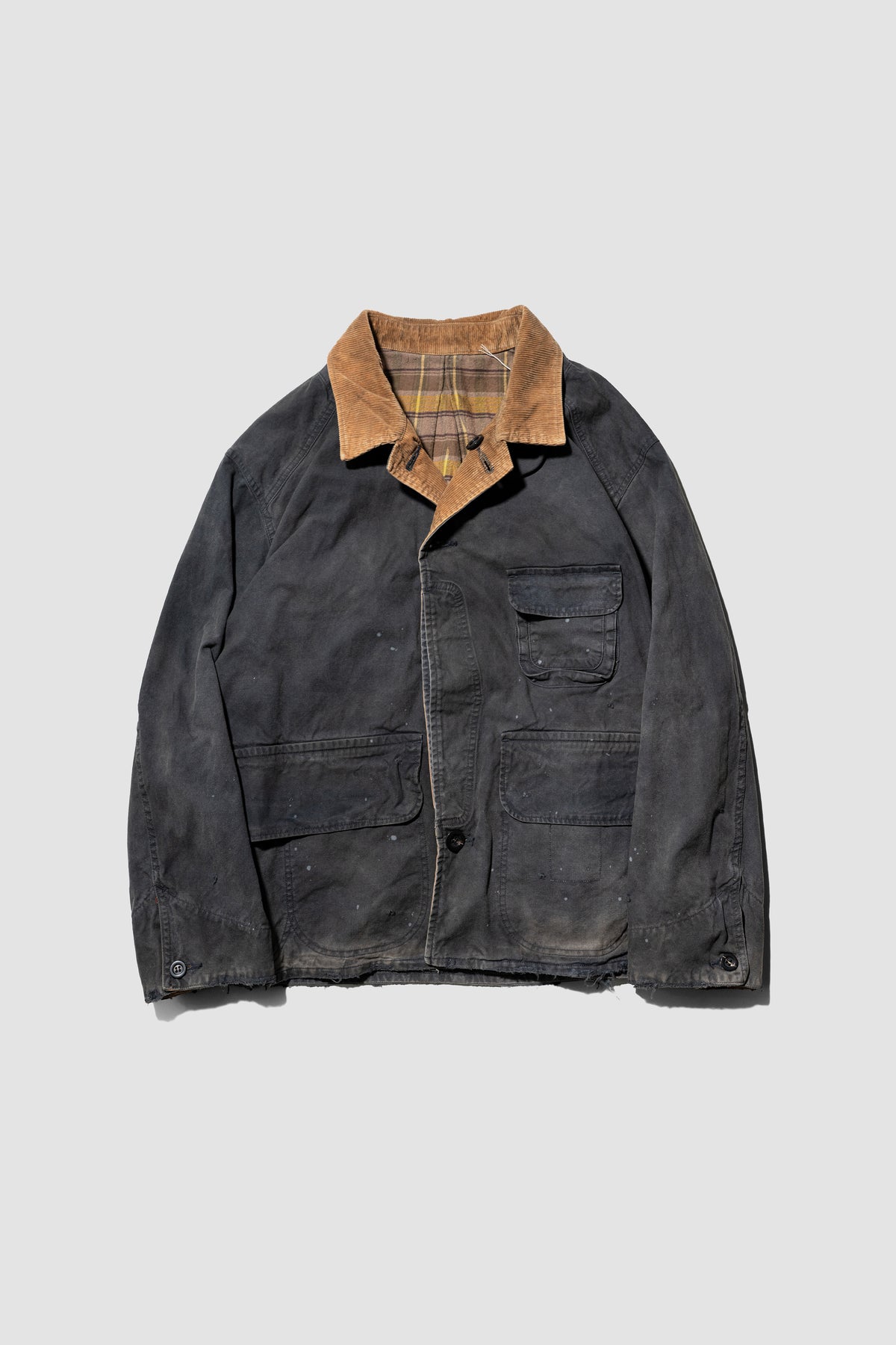 ANCELLM / REVERSIBLE WORK JACKET "BLACK"