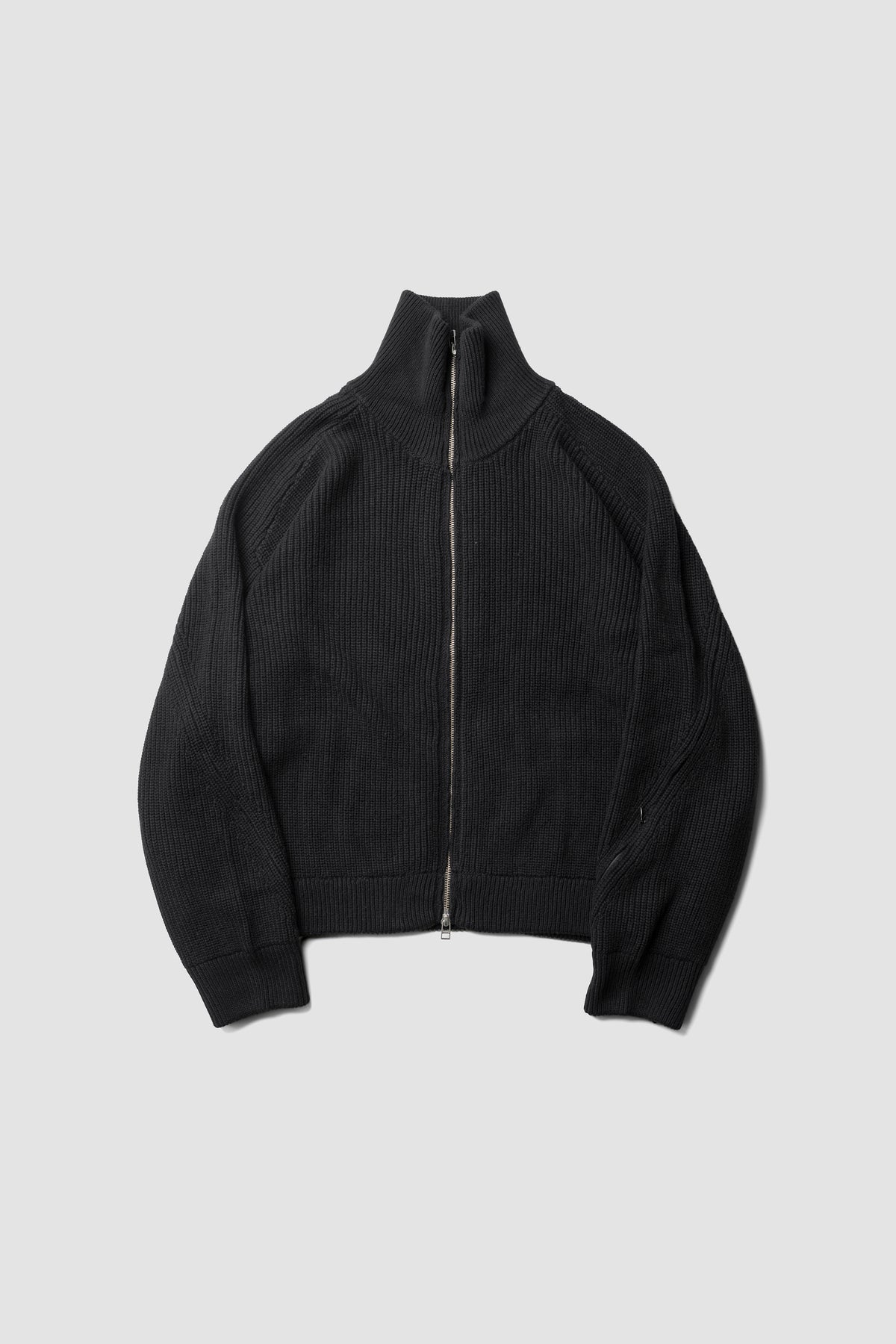 Afiit / KNIT BLOUSON  "BLACK"
