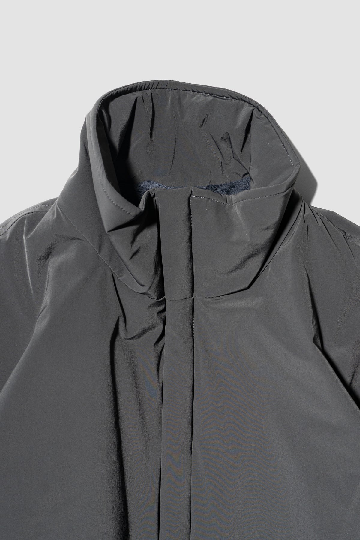 YOKE/ Nylon Puffer Stand Blouson "Charcoal"