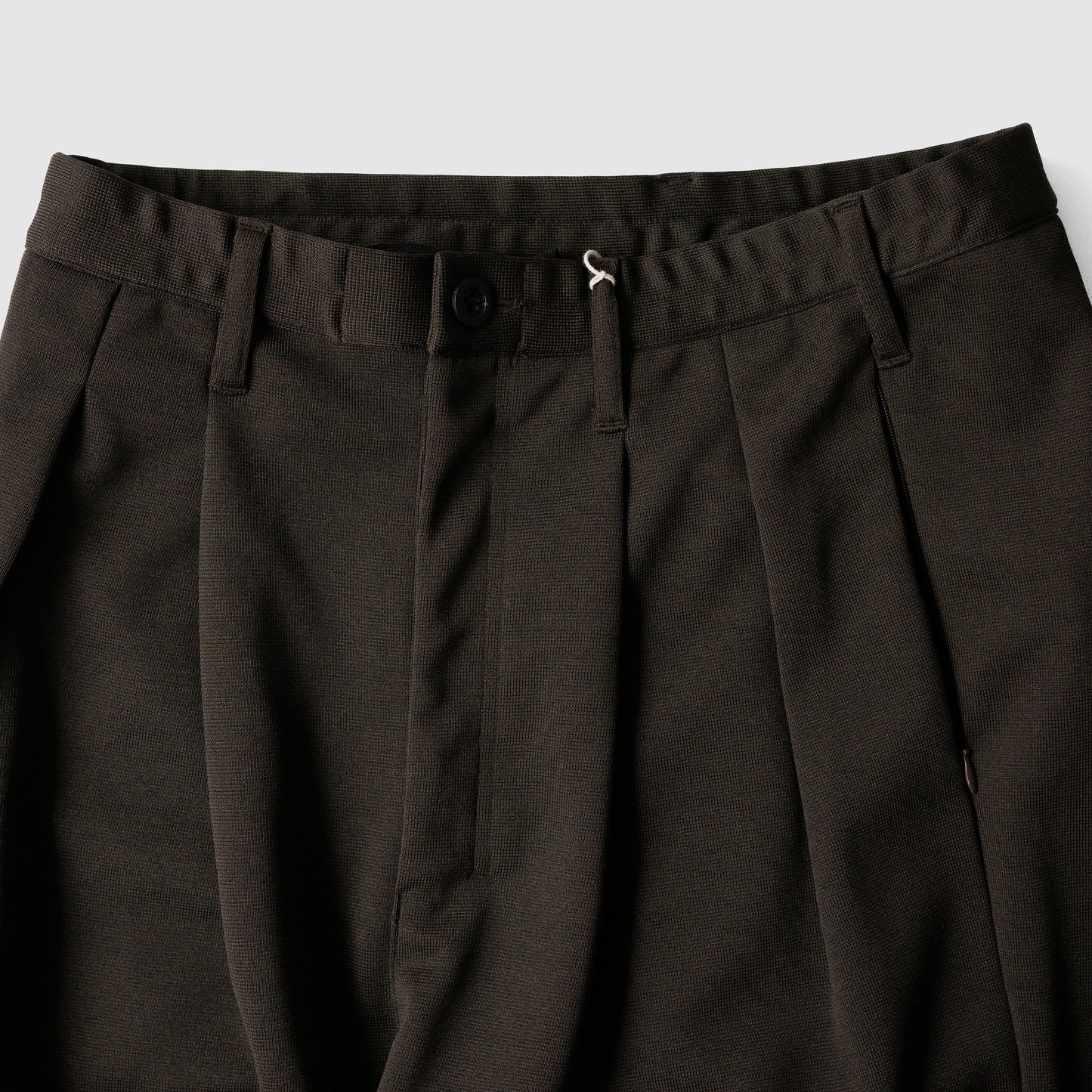 ANCELLM / TRACK WIDE PANTS "BROWN"