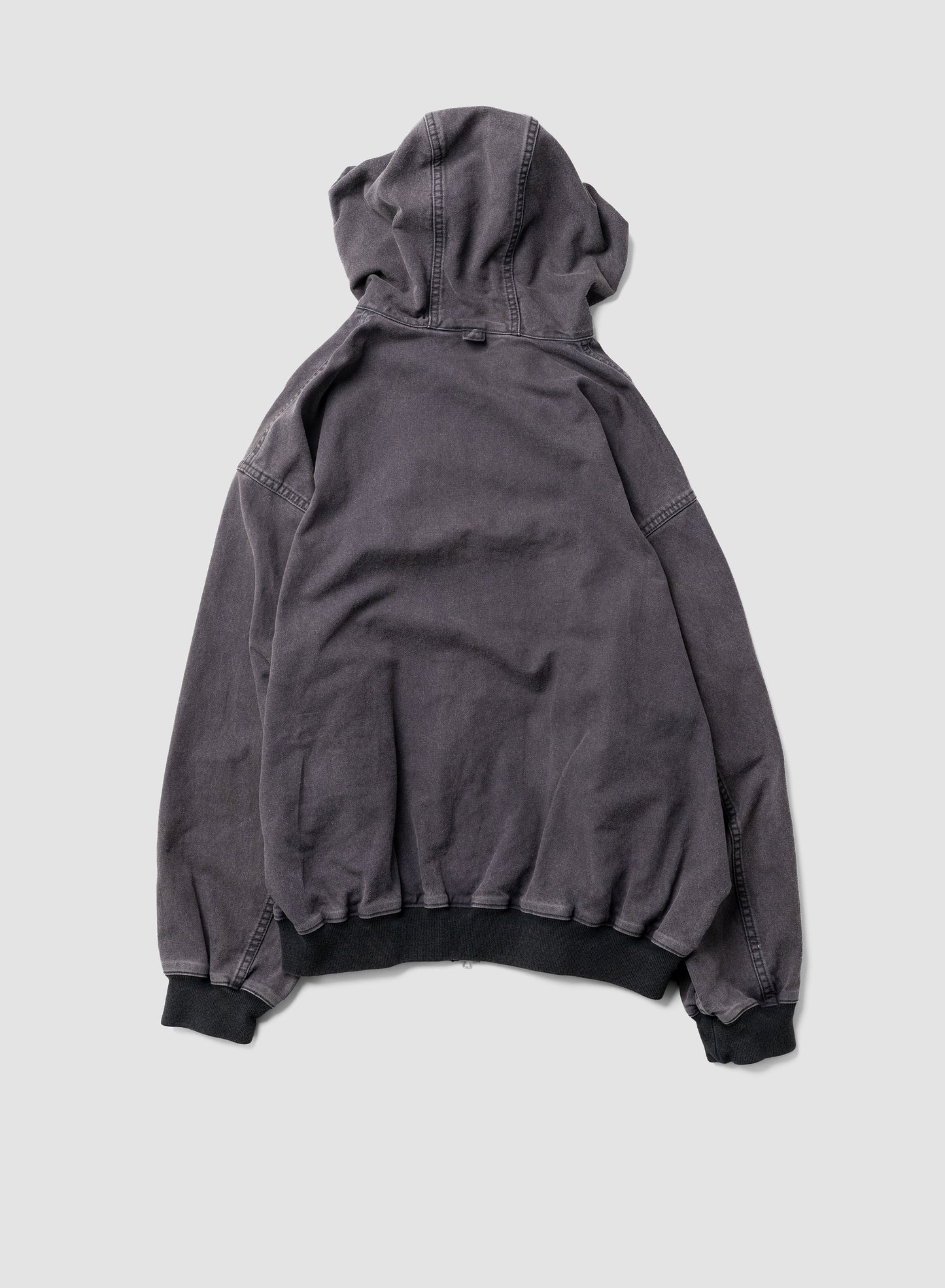 ssstein/ SULFUR DYED OXFORD VINTAGE HOOD JACKET "BLACK"