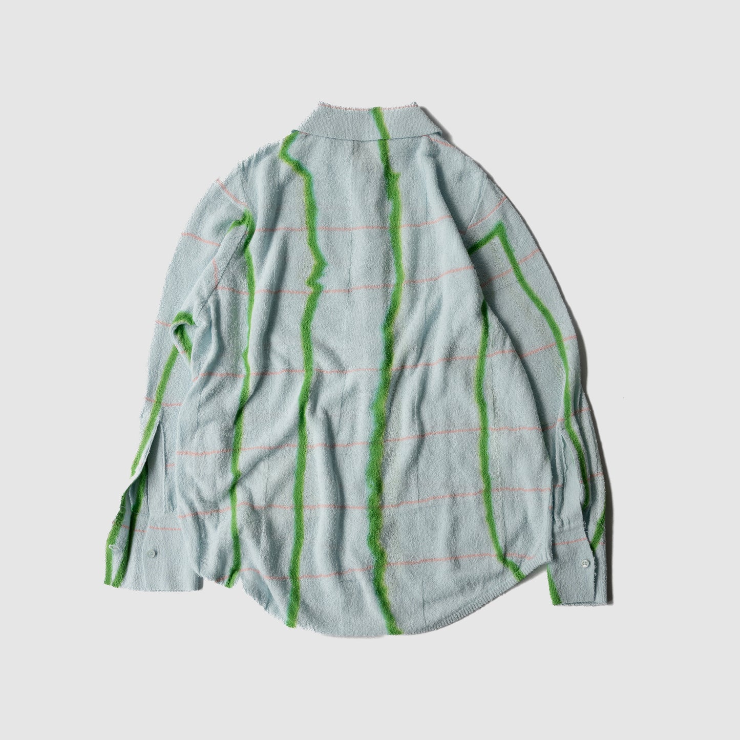 Kota Gushiken/ Chusen Dyeing Plaid Shirt "Light Blue"