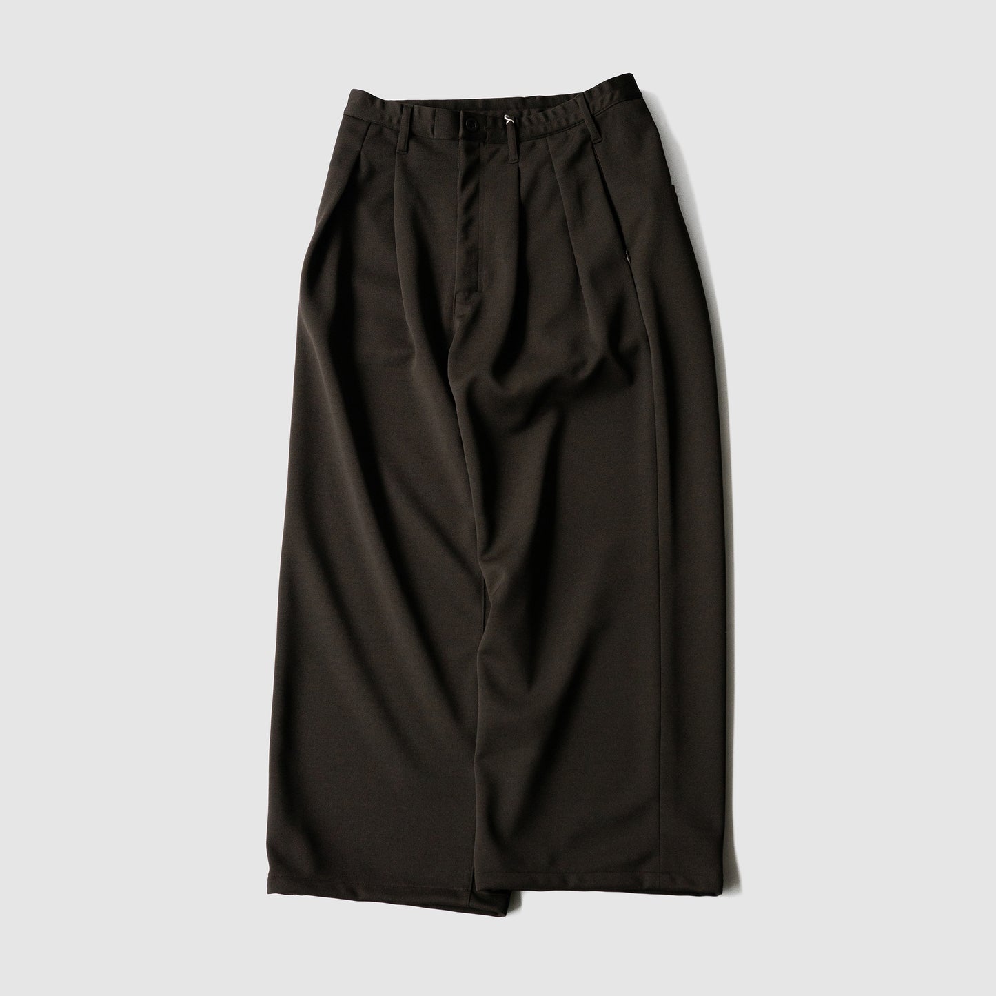 ANCELLM / TRACK WIDE PANTS "BROWN"