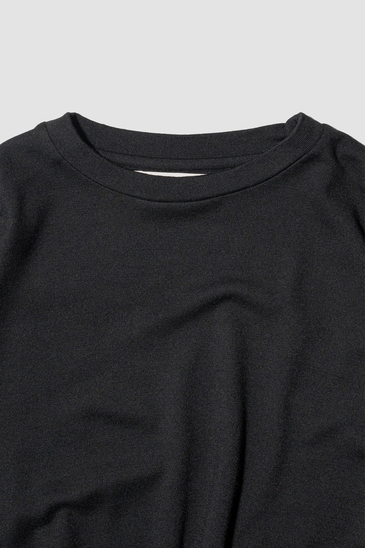 barbell object / wool bo top "black"