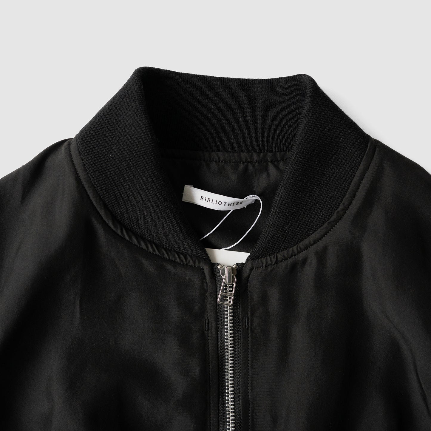 BIBLIOTHERK /  DRAPED MA1 BLOUSON "BLACK"