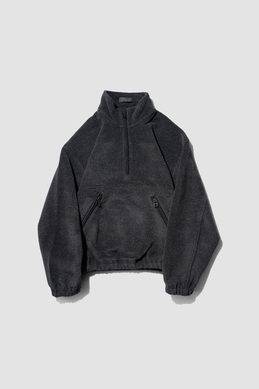 Omar Afridi / ROUY HALF ZIP "CHARCOAL"