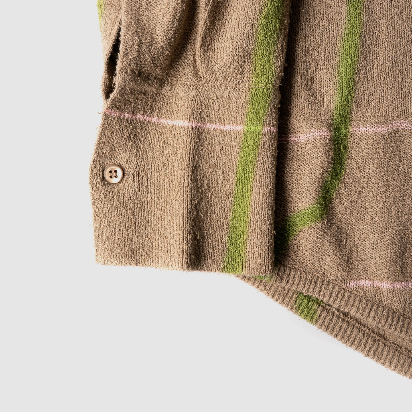 Kota Gushiken/ Chusen Dyeing Plaid Shirt "Beige"