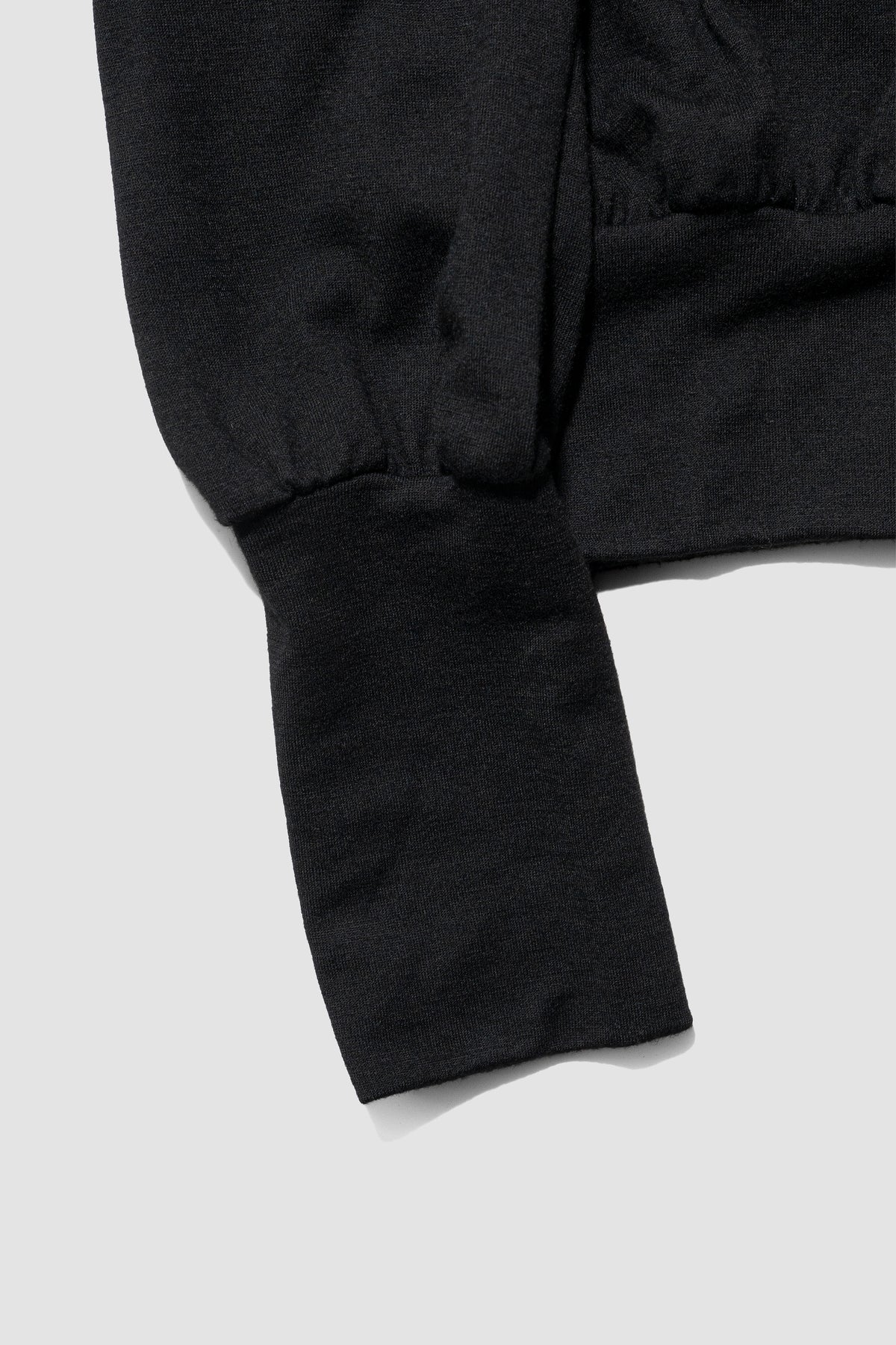 barbell object / wool bo top "black"