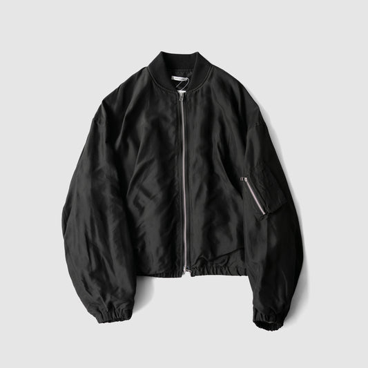BIBLIOTHERK /  DRAPED MA1 BLOUSON "BLACK"