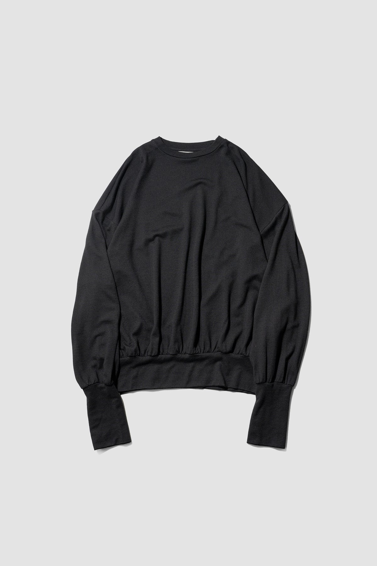 barbell object / wool bo top "black"