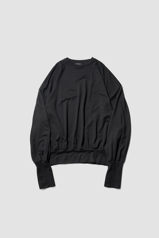barbell object / wool bo top "black"