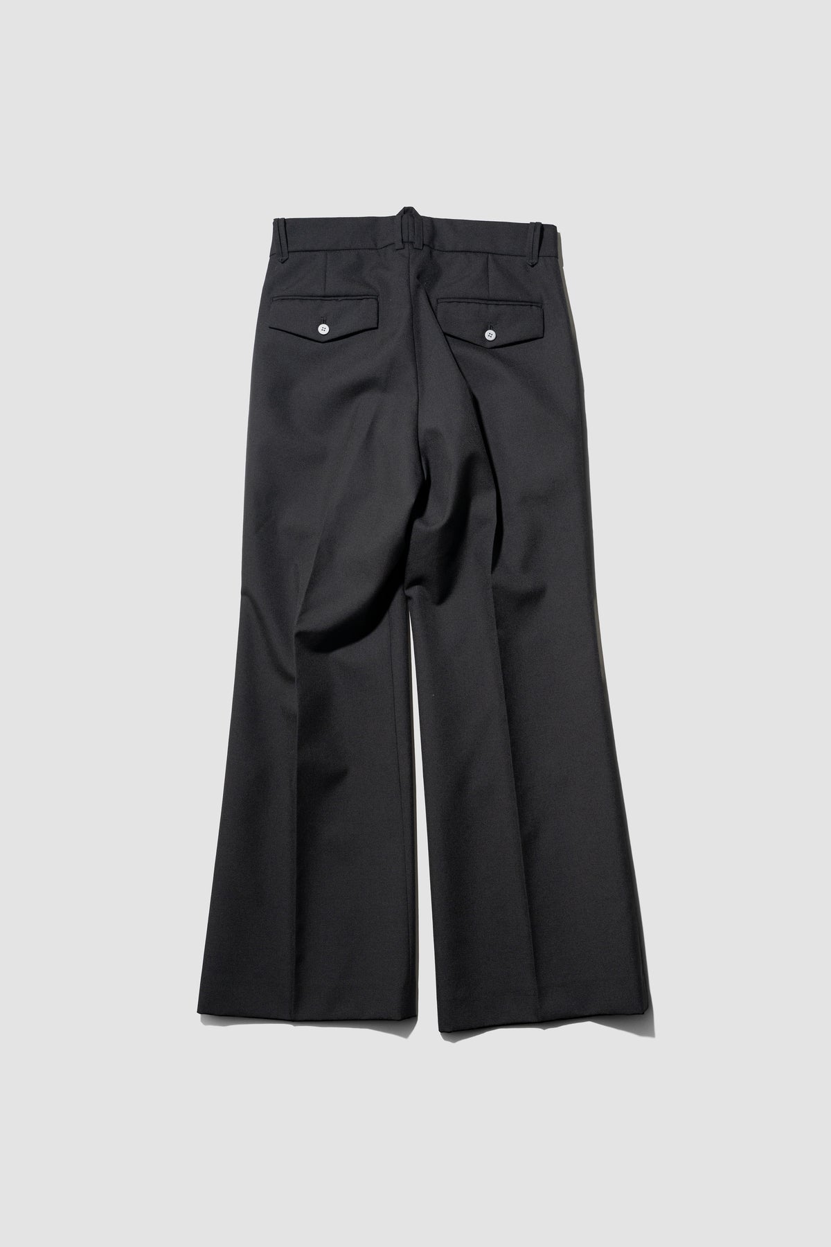 paratrait/ WOOL NONKE SLACKS "BLACK"