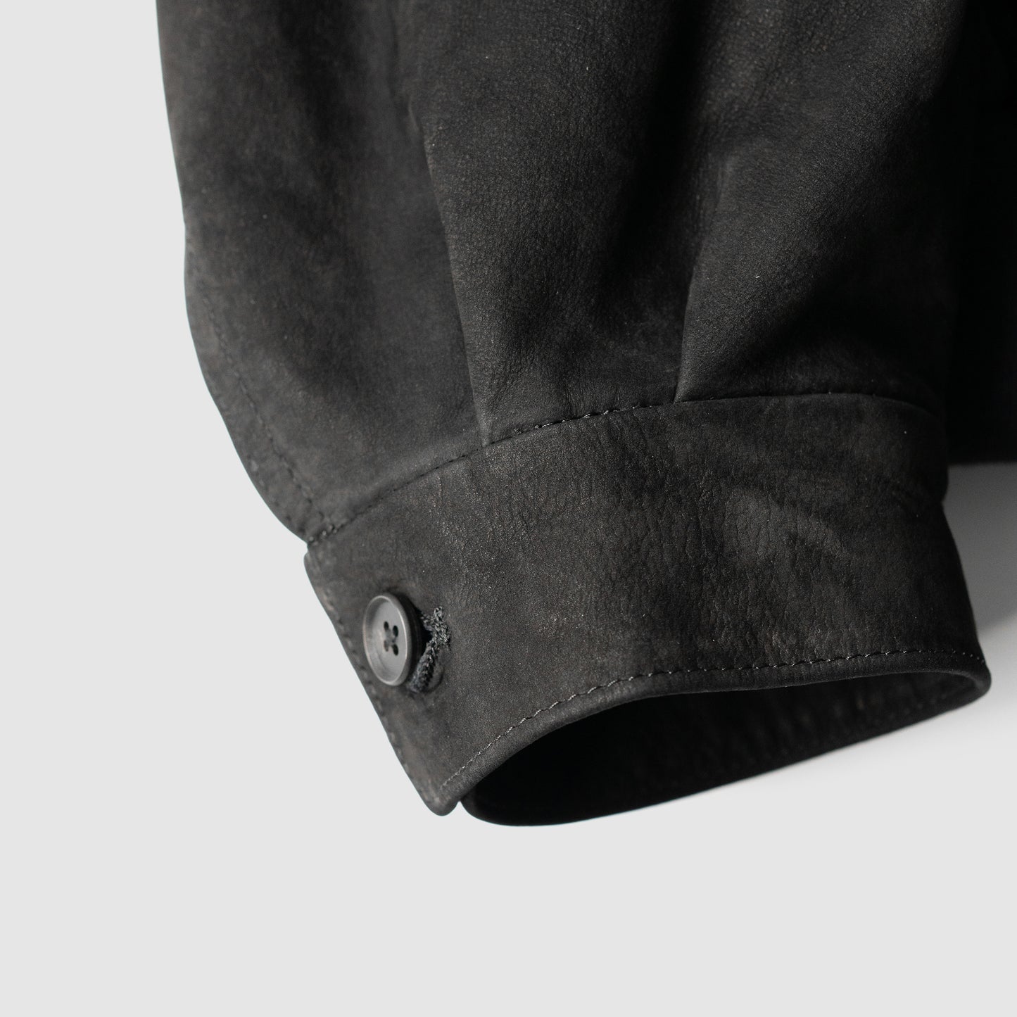 ssstein/ COW NUBUCK SWING TOP JACKET "BLACK"