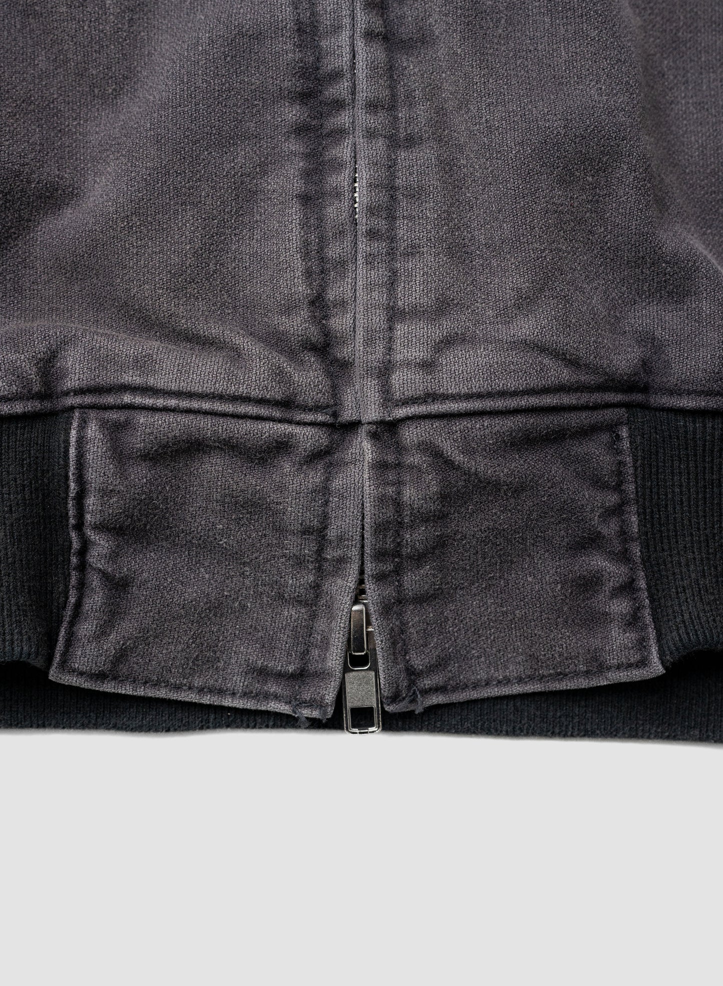 ssstein/ SULFUR DYED OXFORD VINTAGE HOOD JACKET "BLACK"