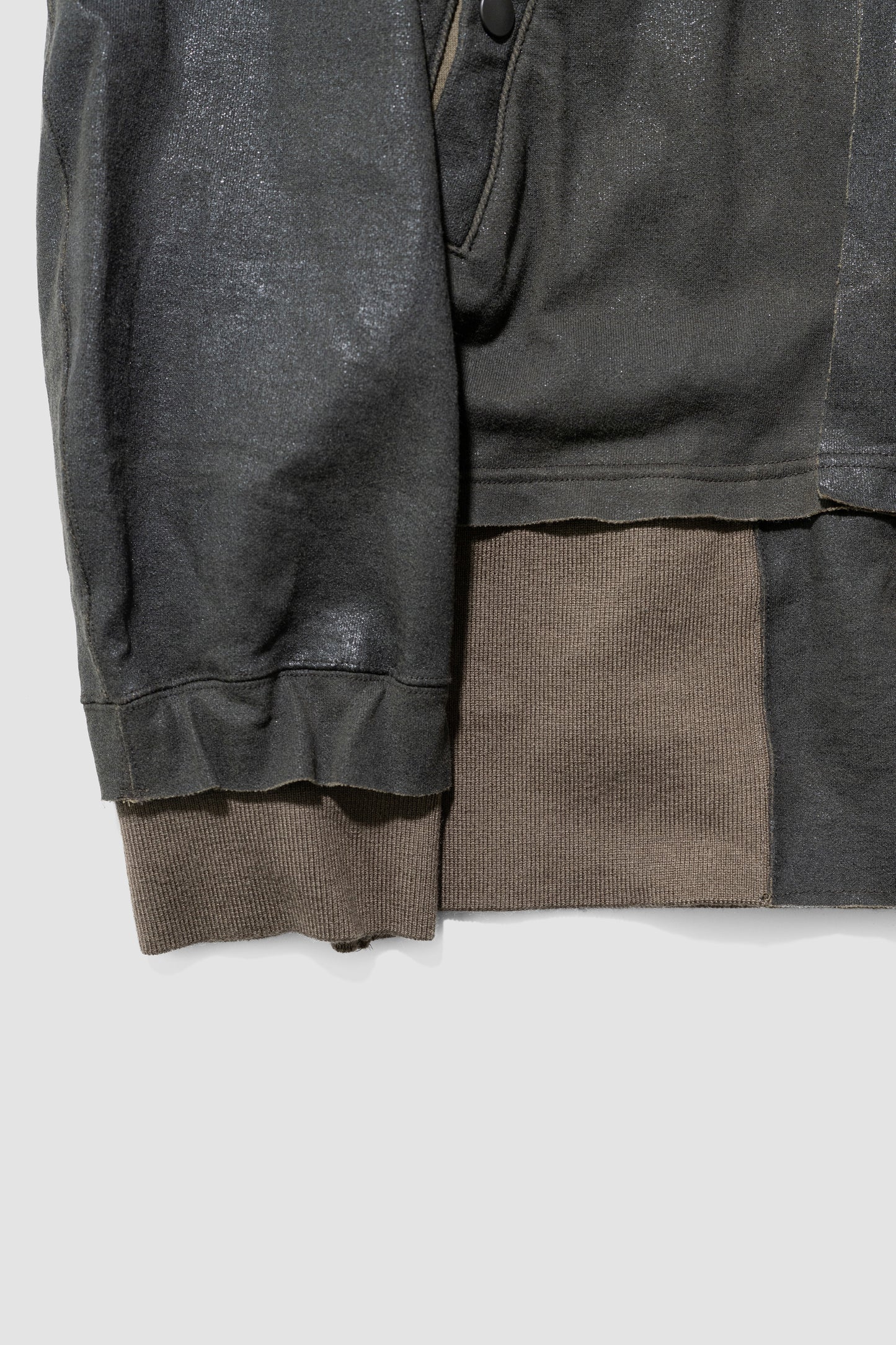 ANTHEM A/ CRACK TERRY MILITARY BLOUSON "Olive Drab"