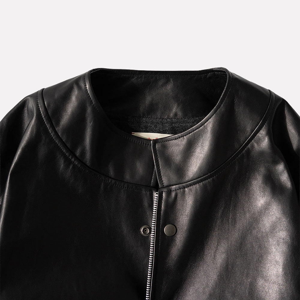 barbell object / leather ns jkt "black"