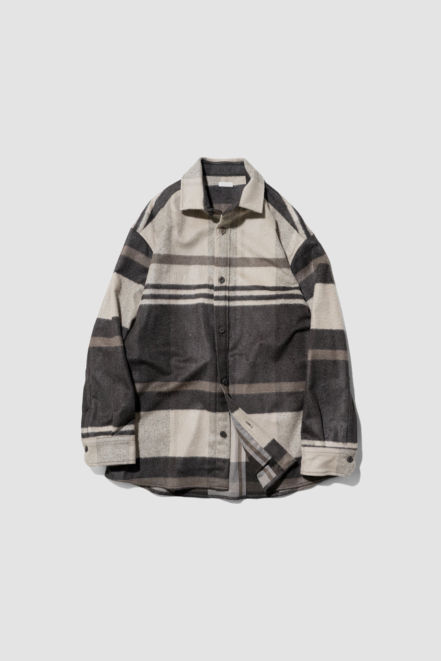 SEEALL/ EXTRAOVER SHIRTS "NATURAL PLAID"