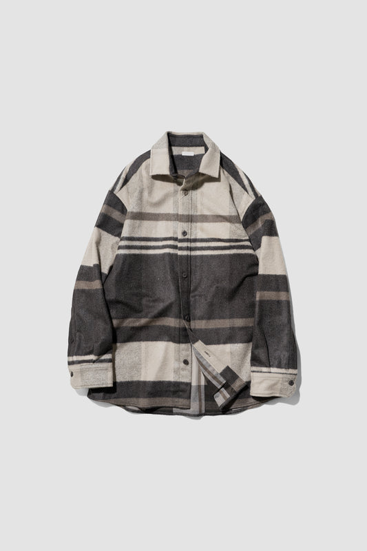 SEEALL/ EXTRAOVER SHIRTS "NATURAL PLAID"