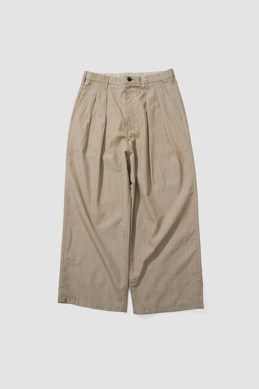 ANCELLM / HAKEME WIDE SLACKS "BEIGE"