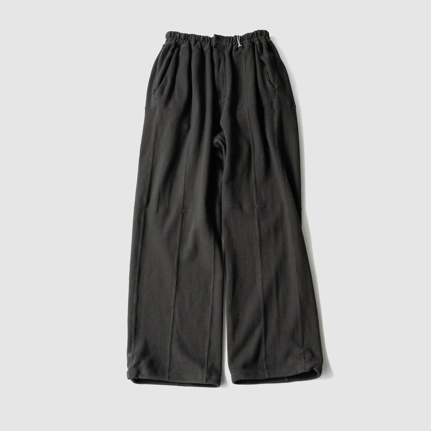 ANCELLM / SWITCHING SMOOTH KNIT PANTS "BLACK"