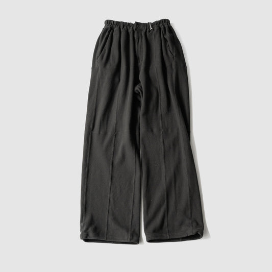 ANCELLM / SWITCHING SMOOTH KNIT PANTS "BLACK"