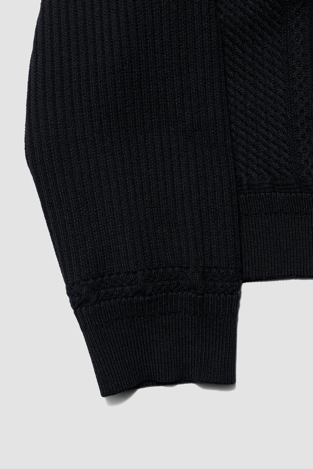YASHIKI / Teriha Zip Polo "BLACK"