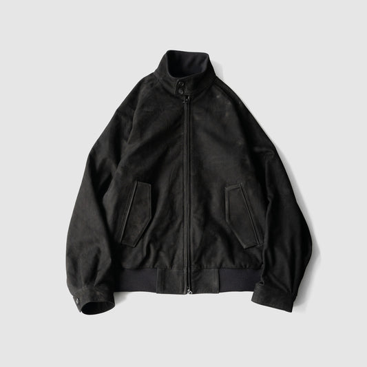 ssstein/ COW NUBUCK SWING TOP JACKET "BLACK"