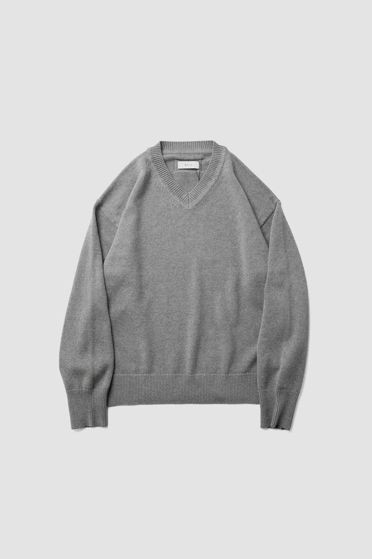 Afiit / V-NECK KNIT  "GRAY"