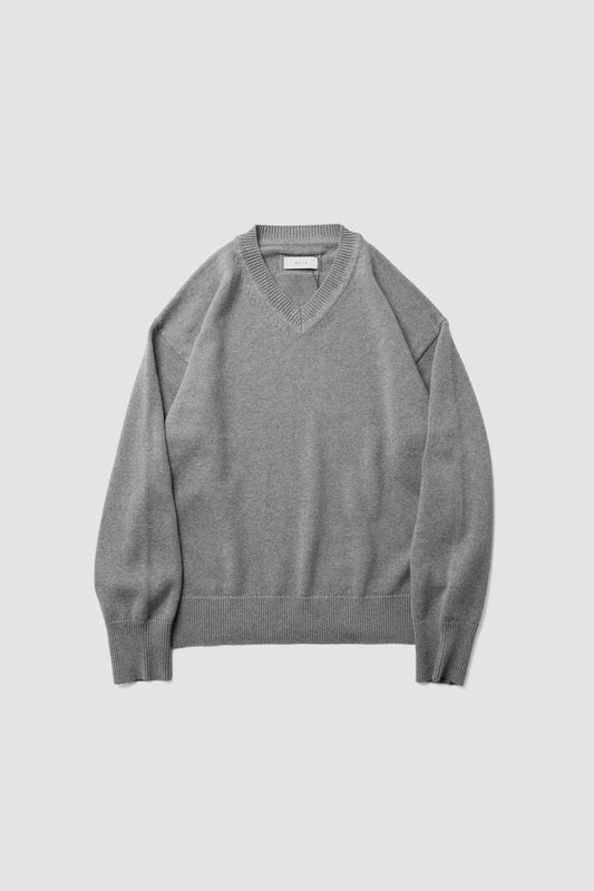 Afiit / V-NECK KNIT  "GRAY"