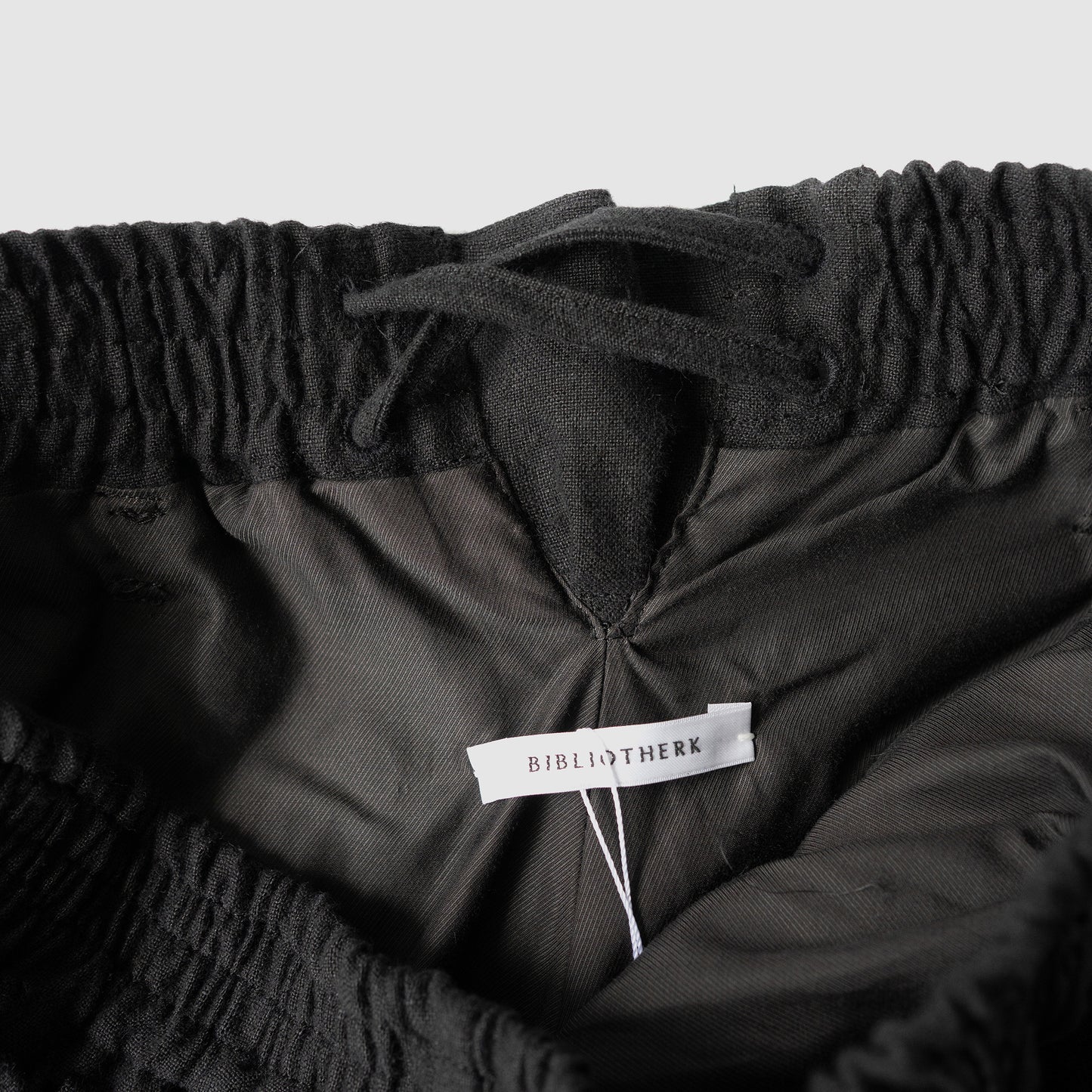 BIBLIOTHERK /  TRACK TROUSERS "BLACK"