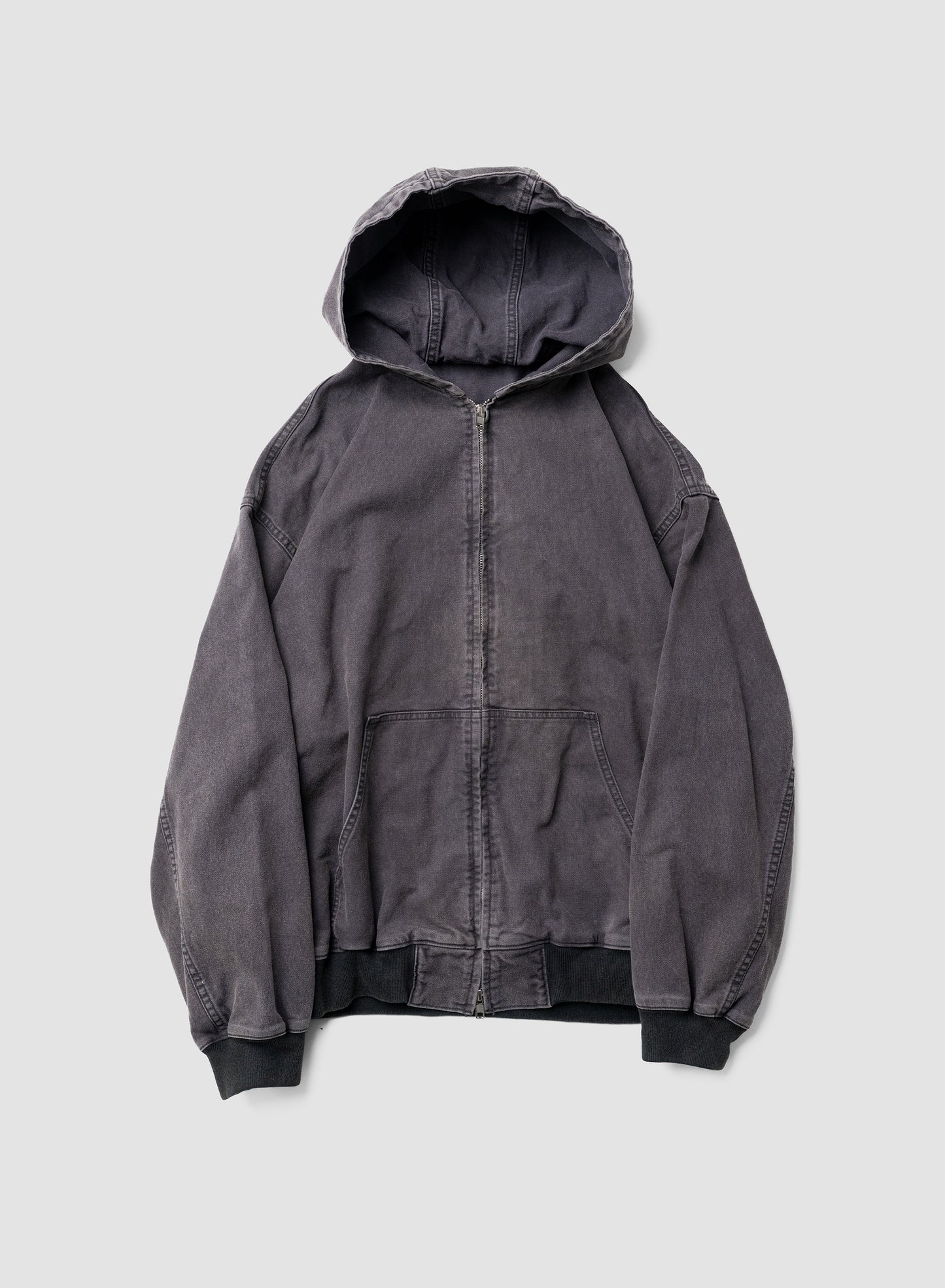 ssstein/ SULFUR DYED OXFORD VINTAGE HOOD JACKET "BLACK"